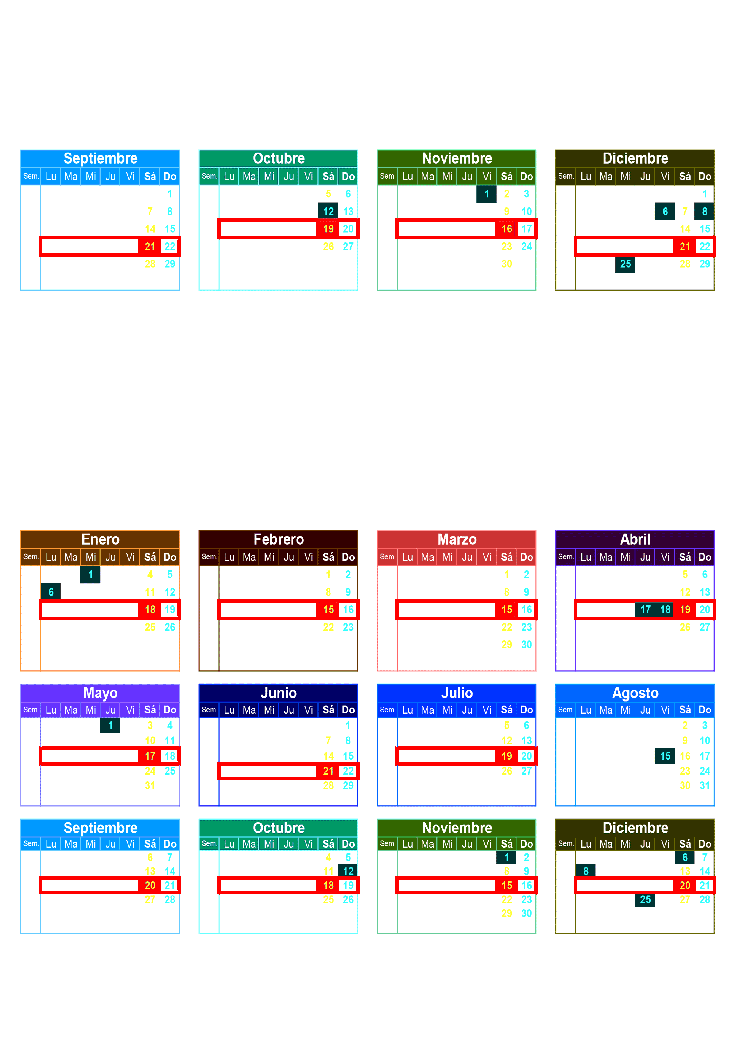 Calendario de Milongas adrianatango