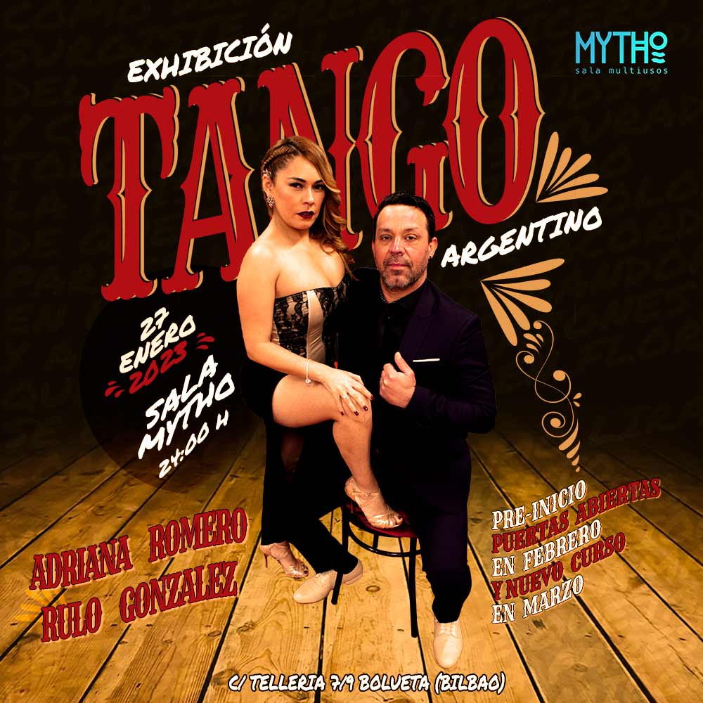 Exhibición de Tango en Sala Mytho Feb 2023